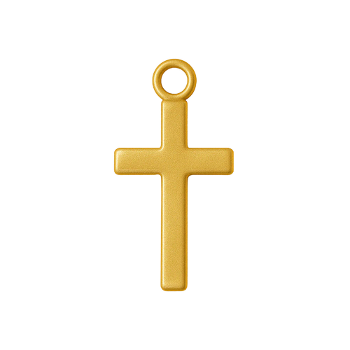 Gold Cross Charm